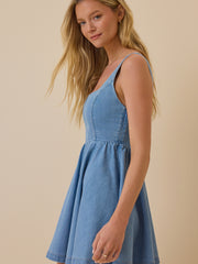Nae Denim Bow Dress