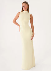 On My Time Maxi Dress - Baby Yellow