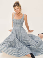 Petites Balia Linen Dress