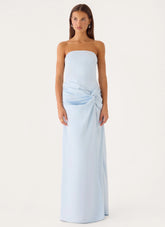 Conni Strapless Maxi Dress - Blue