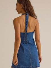 Jill Halter Button-Up Mini Dress