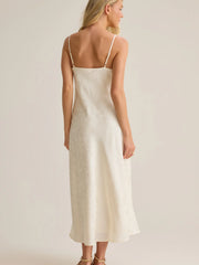 Olandria Satin Midi Dress