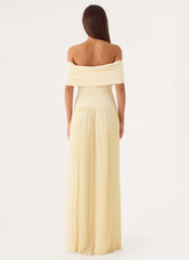 Harvest Sky Maxi Dress - Baby Yellow