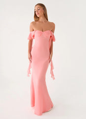 Maliyah Maxi Dress - Peach