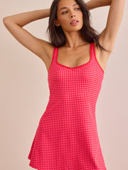 Gingham Game-Changer Active Dress