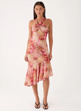 Sinnie Midi Dress - Botanic Cheetah
