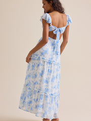 Auburn Floral Maxi Dress