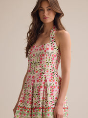 Soleil Floral Halter Romper