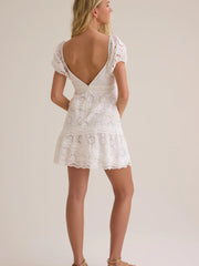 Jordyn Eyelet Mini Dress