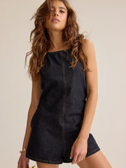 Wren Halter Denim Romper