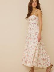 Edeline Floral Lace Maxi Dress