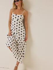 Emmalie Polka Dot Maxi Dress