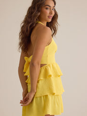Soni Halter Mini Dress