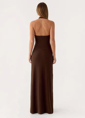 Vedetta Maxi Dress - Chocolate