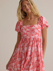 Collie Puff Sleeve Mini Dress