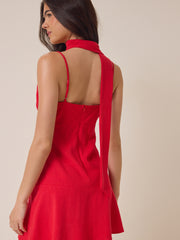 Holland Linen Mini Dress