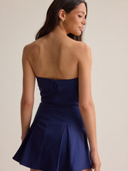 Kailynn Strapless Bow Romper